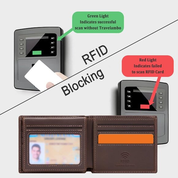 ⚡Travelambo Men Craze Horse Brown Genuine Leather Handmade Bifold Stylish Wallet - Picture 5 of 8